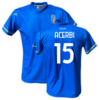 Maglia Acerbi 15 italia Nazionale 2023 FIGC ufficiale